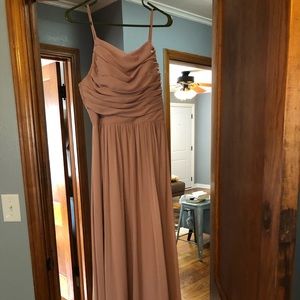 JJ’S HOUSE bridesmaid dress in dusty rose